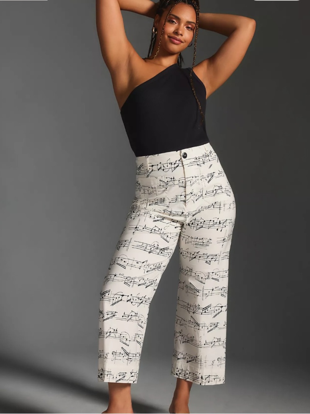 The Colette Cropped Wide-Leg Trousers by Maeve: Magic Fabric Edition 22W